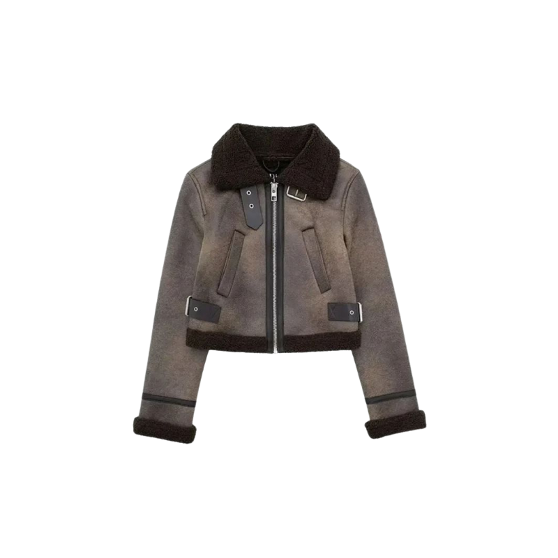 womens shearling jackets axezee
