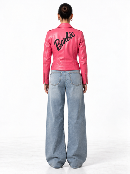 Barbie Pink Leather Jacket