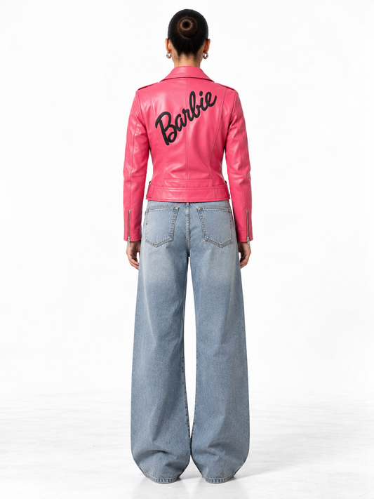Barbie Pink Leather Jacket
