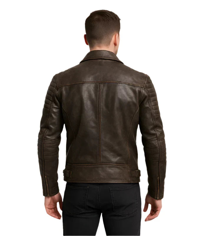 Distressed brown jacket
