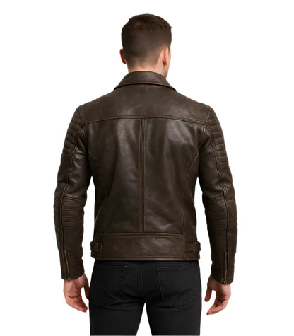 Distressed brown jacket