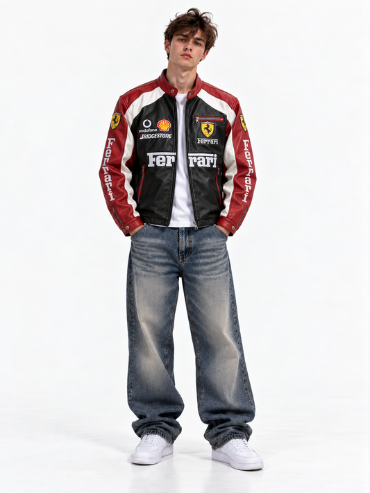 Ferrari F1 Leather Jacket