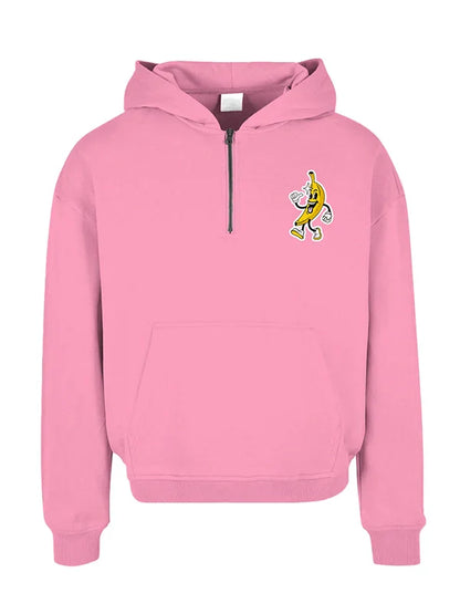 Hoodie Pink Funky Street Style Pullover