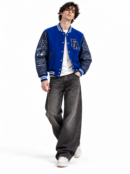 Mens Axezee Legacy Varsity Jacket