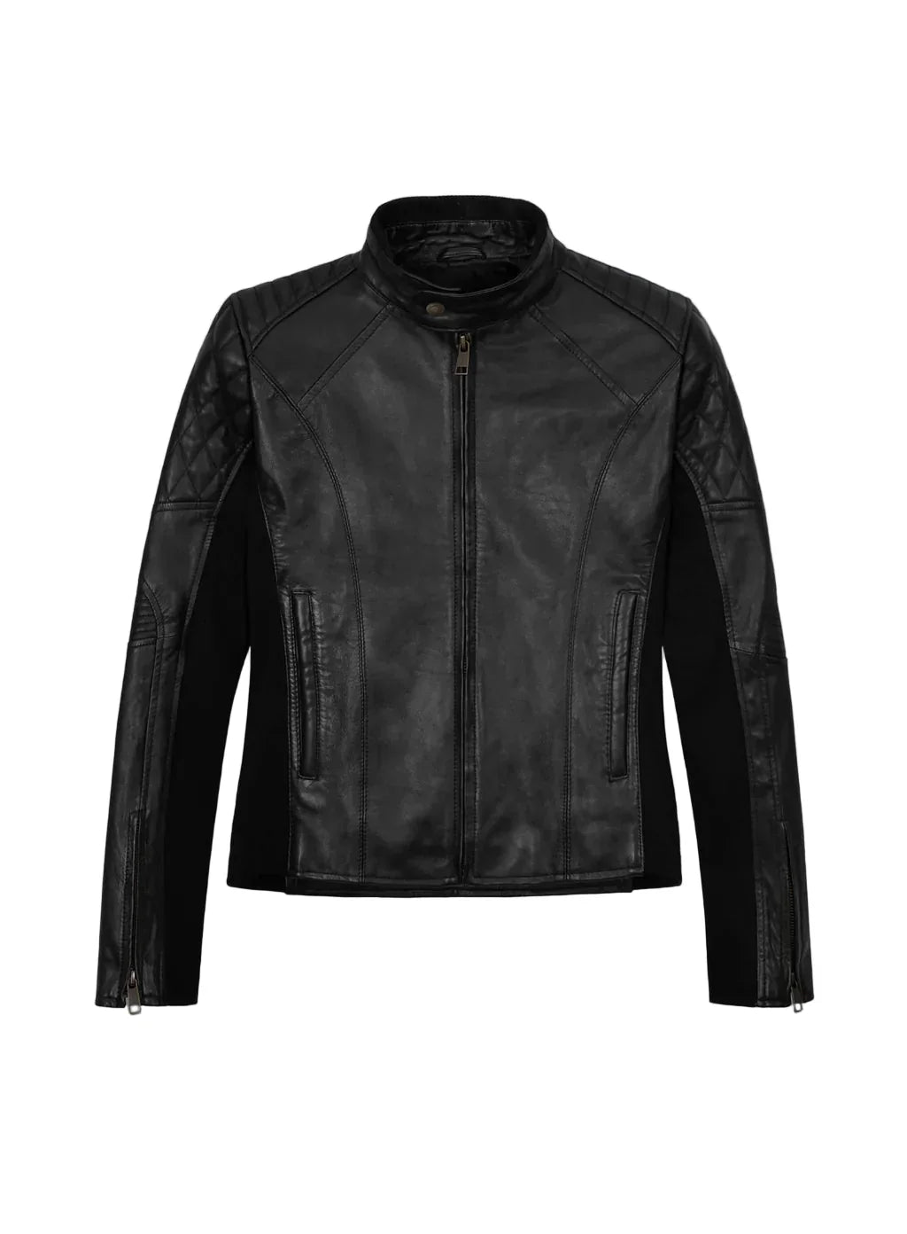 Modern Stretch Leather Jacket