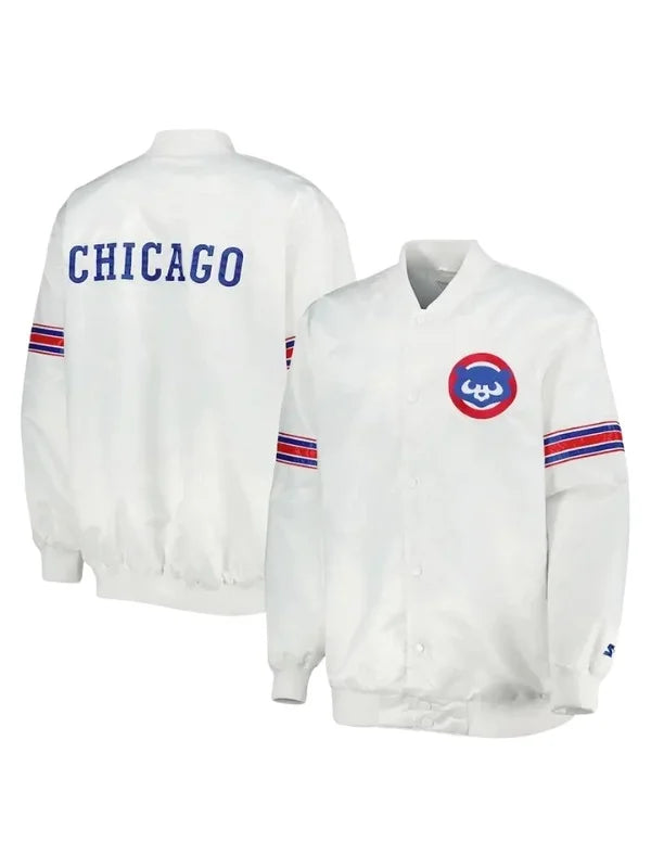 Power Forward Chicago Cubs White Jacket
