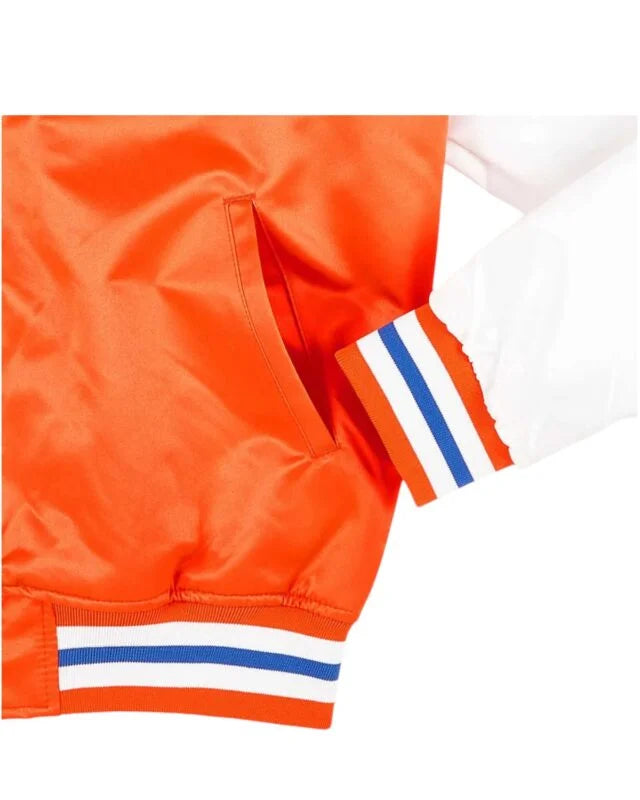 Prime Time NY Knicks Orange and White Jacket
