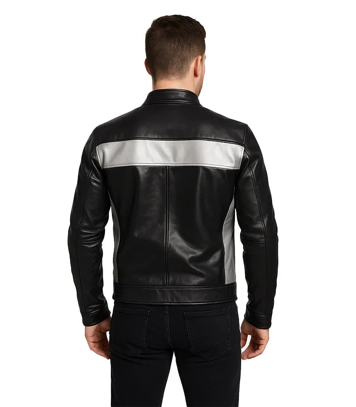 black biker jacket 