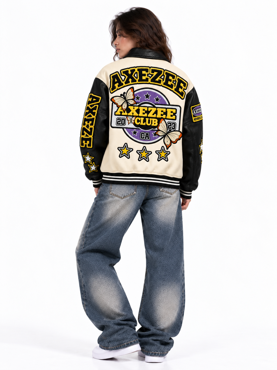 Women Axezee Club Varsity Jacket