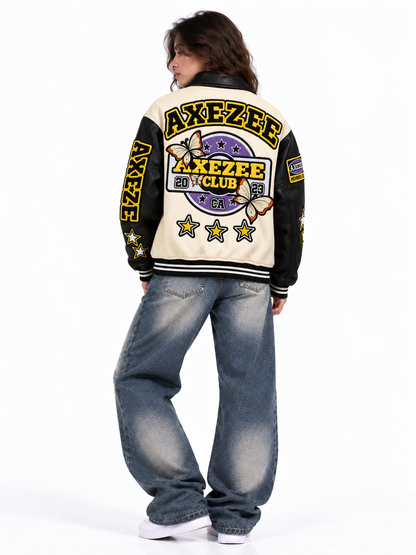 Women Axezee Club Varsity Jacket