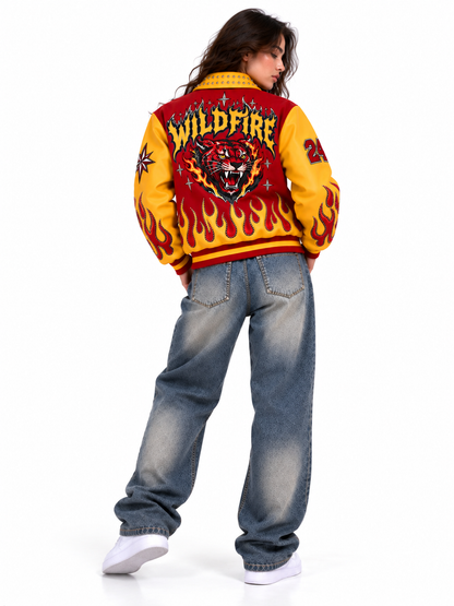 Women Wildfire Varsity Jacket