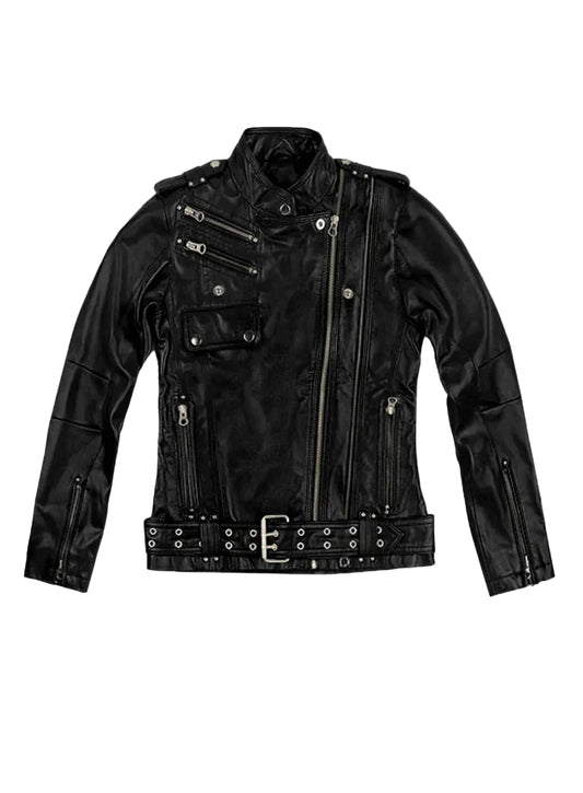 Women’s Biker Leather Jackets Stylish Outerwear