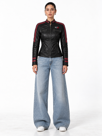 Womens Commander Shepard Leather Jacket